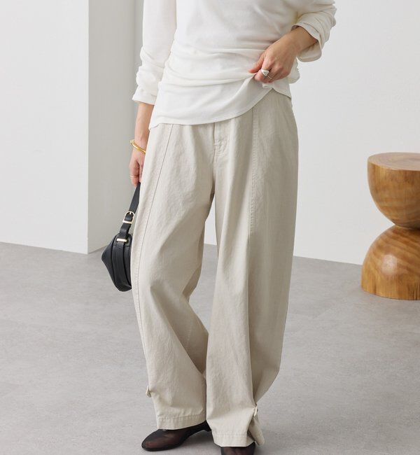  「【セットアップ着用可能】ガーメントダイコットンツイルパンツ」|チノ|