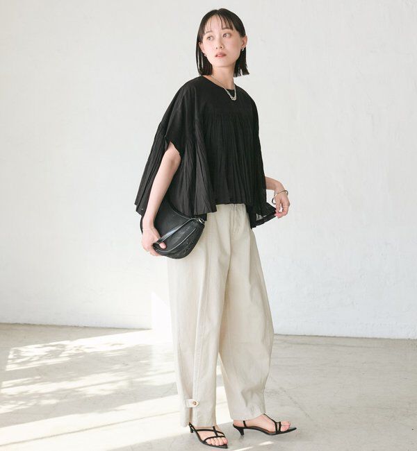  「【セットアップ着用可能】ガーメントダイコットンツイルパンツ」|チノ|