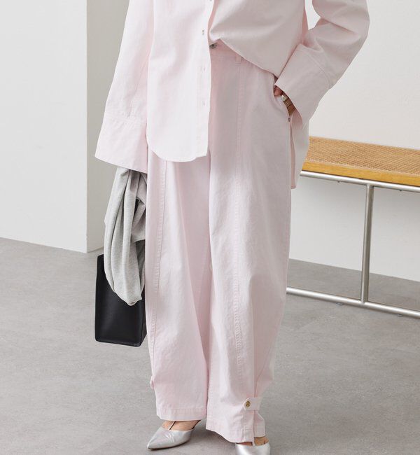  「【セットアップ着用可能】ガーメントダイコットンツイルパンツ」|チノ|