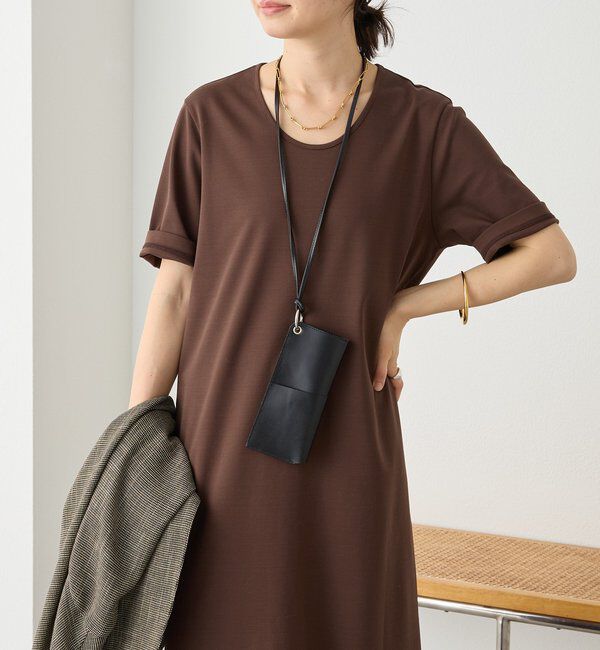  「【接触冷感・紫外線防止素材】ゴブソデカットソーワンピース」|ワンピース|