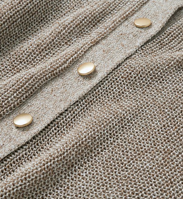  「予約【前後2WAY仕様】リネンブレンド2WAYカーデ」|カーディガン|