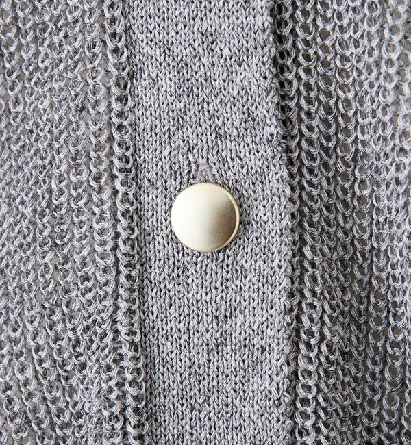  「予約【前後2WAY仕様】リネンブレンド2WAYカーデ」|カーディガン|