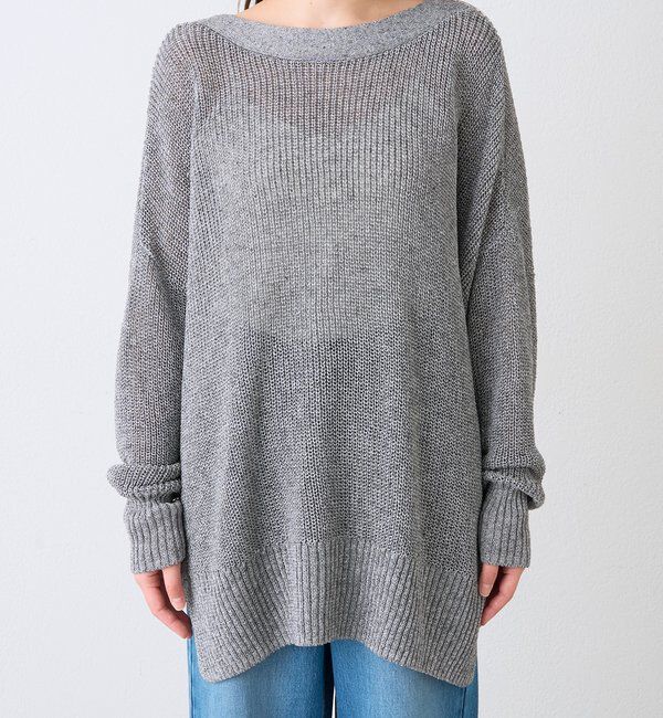  「予約【前後2WAY仕様】リネンブレンド2WAYカーデ」|カーディガン|