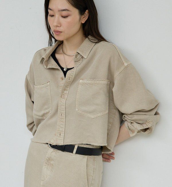  「【セットアップ対応】リヨセルショートシャツ」|シャツ・ブラウス|