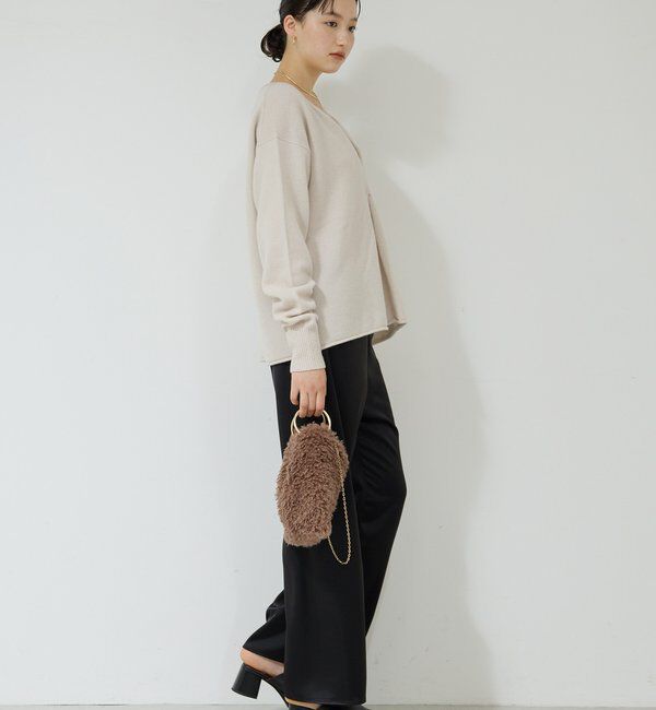  「ウールカシミヤタックVプルオーバー」|ニット・セーター|