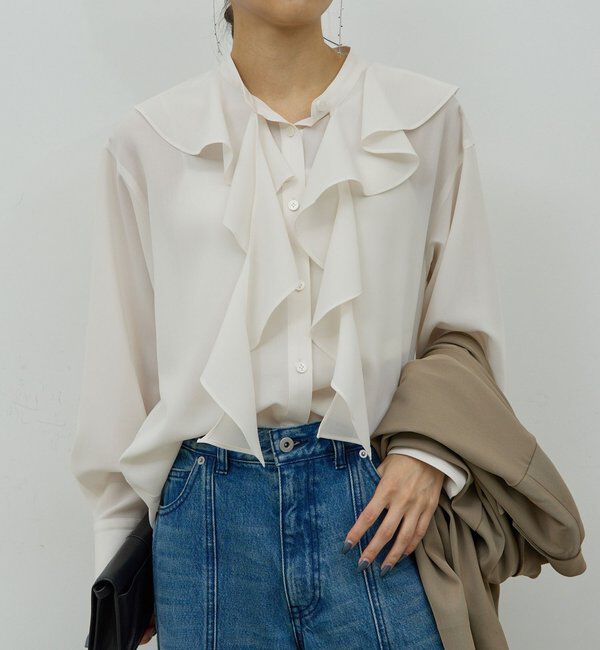  「ラッフルタイブラウス」|シャツ・ブラウス|