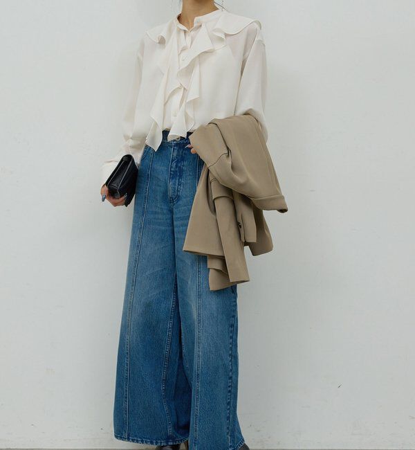  「ラッフルタイブラウス」|シャツ・ブラウス|