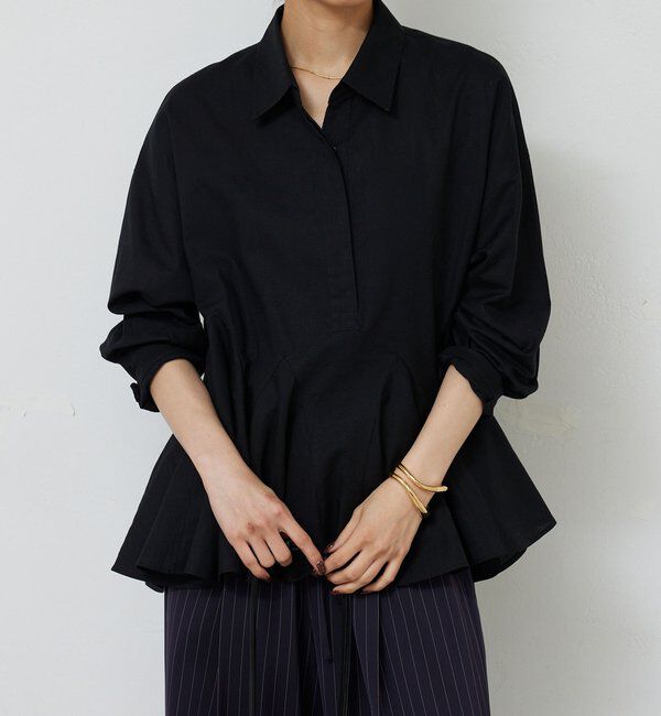  「フレアブラウス」|シャツ・ブラウス|ブラック