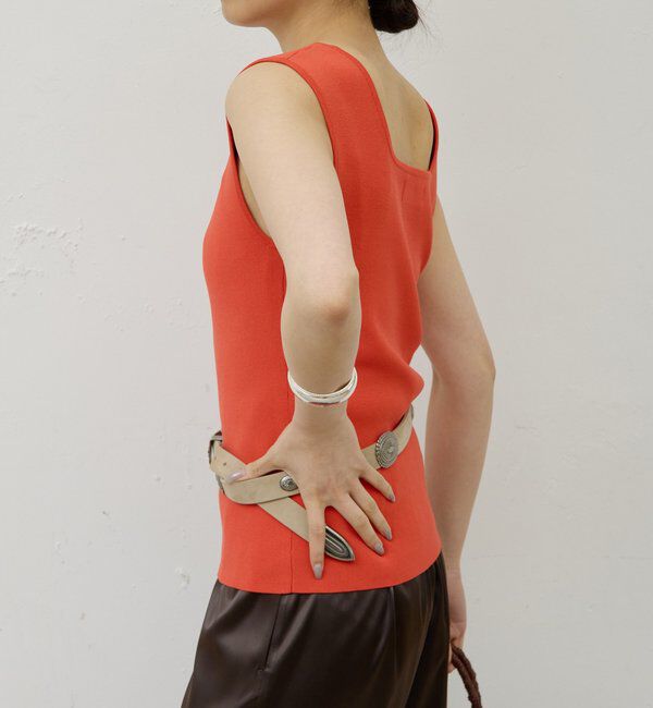  「スクエアネックタンク」|ニット・セーター|