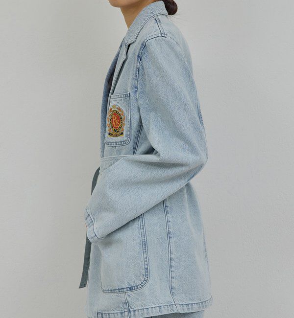  「【PEAS】【セットアップ対応】デニムブレザー」|デニムジャケット|