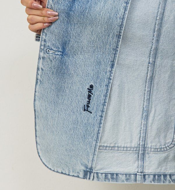  「【PEAS】【セットアップ対応】デニムブレザー」|デニムジャケット|