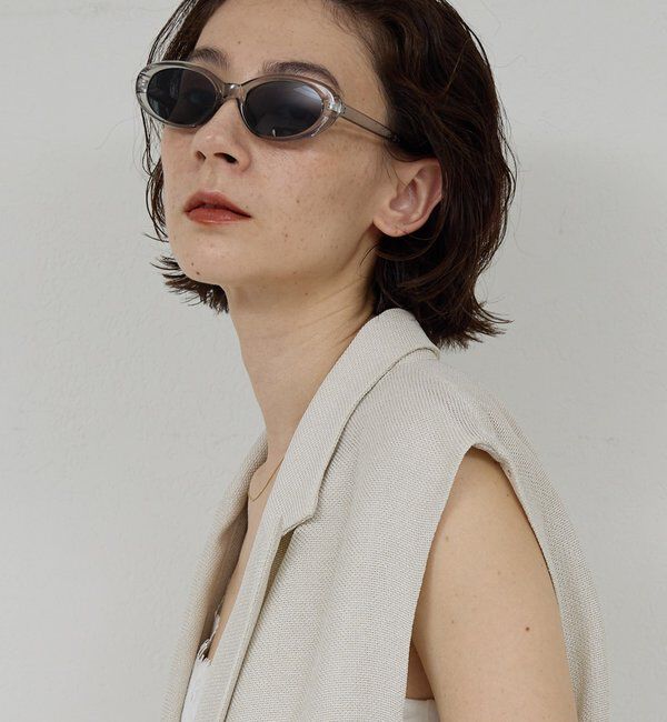  「オーバルフレームアイウェア」|その他|グレー