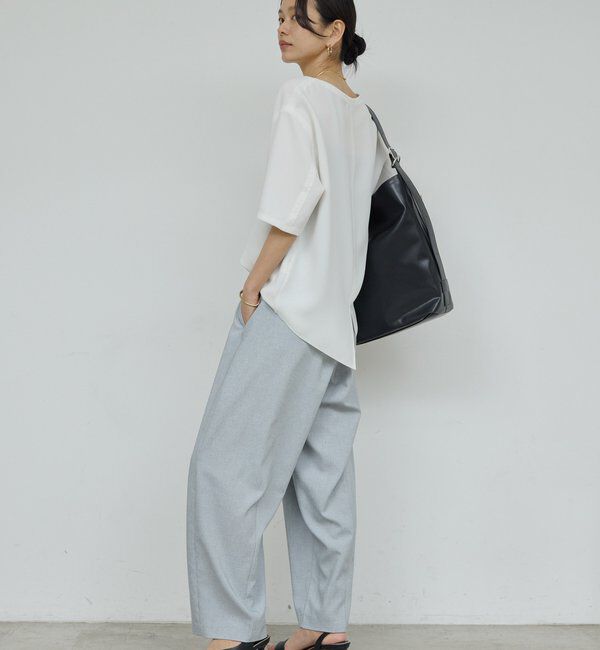  「バックスリットハーフスリーブブラウス」|シャツ・ブラウス|