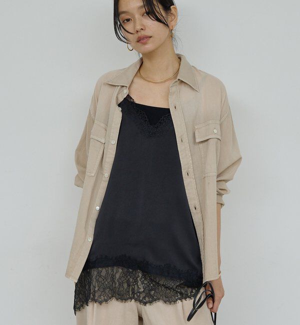  「【驚くほど軽い！】シアーデニムシャツ」|シャツ・ブラウス|