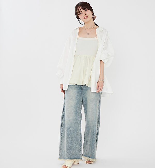  「[森川企画]レイヤードストライプドロストシャツ」|シャツ・ブラウス|