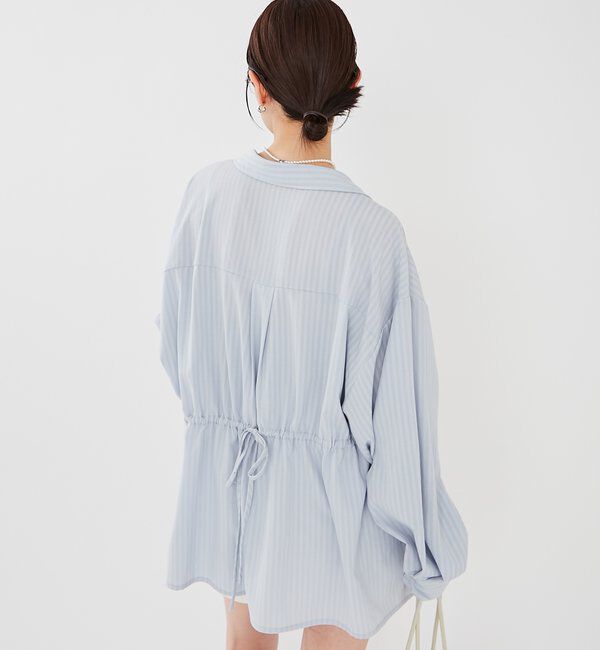  「[森川企画]レイヤードストライプドロストシャツ」|シャツ・ブラウス|