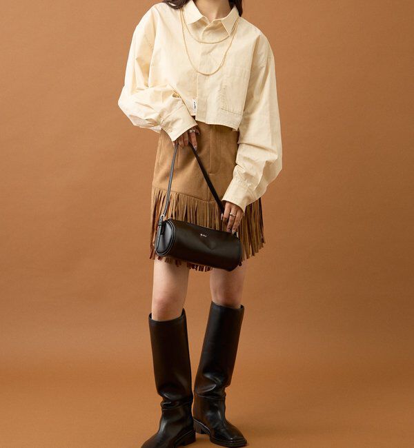  「フェイクスウェードフリンジスカート」|スカート|