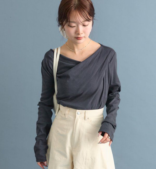  「オフショルロンT」|Tシャツ・カットソー|