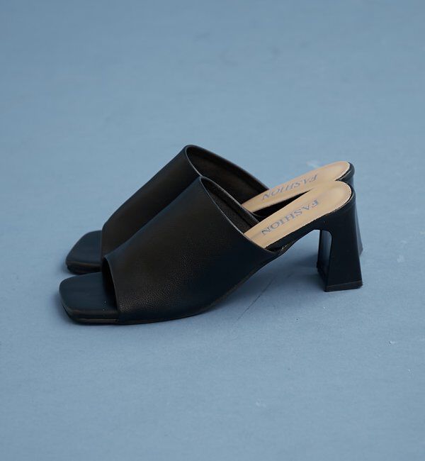  「スクエアミュール」|パンプス|