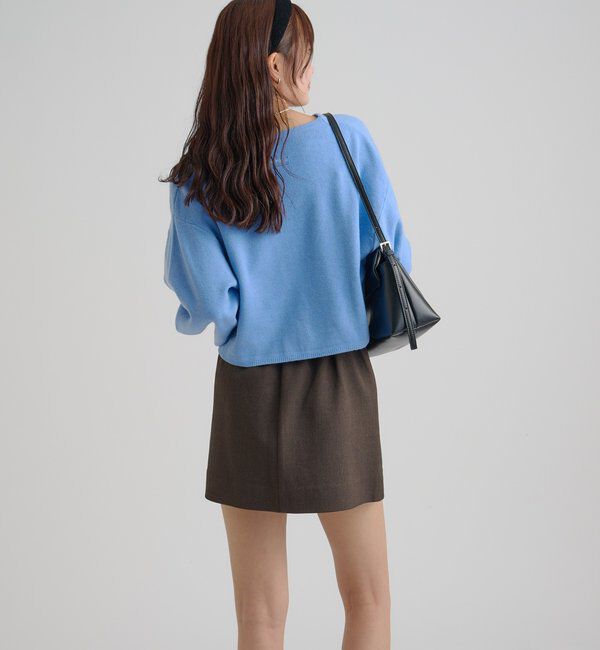  「Vボタンカーディガン」|カーディガン|