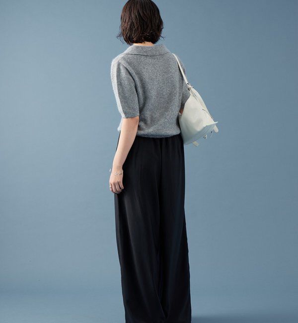  「衿付き半袖ニット」|ニット・セーター|