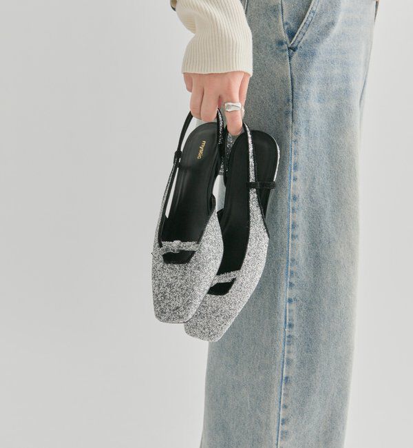  「スクエアトゥリボンパンプス」|パンプス|