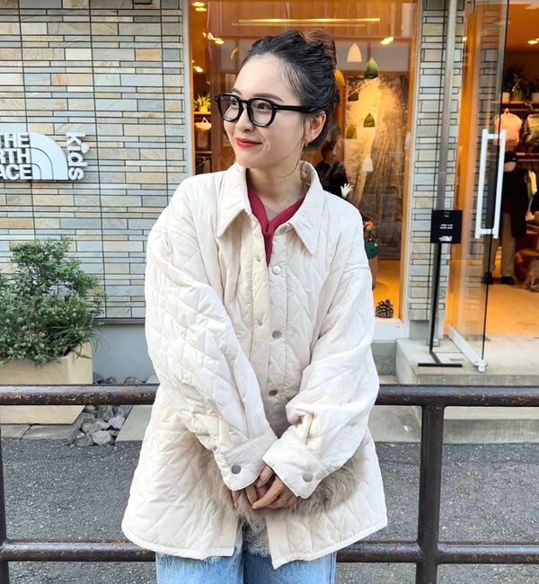  「襟付きキルティングジャケット」|その他|