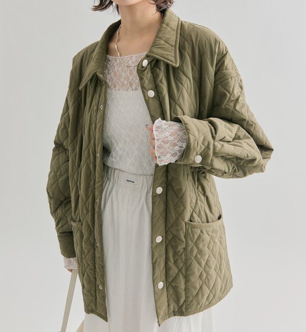  「襟付きキルティングジャケット」|その他|