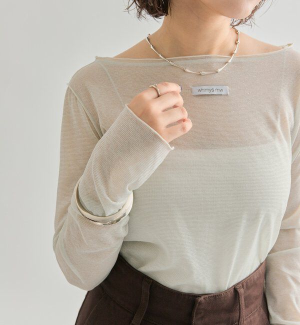  「ラメシアープルオーバー」|Tシャツ・カットソー|