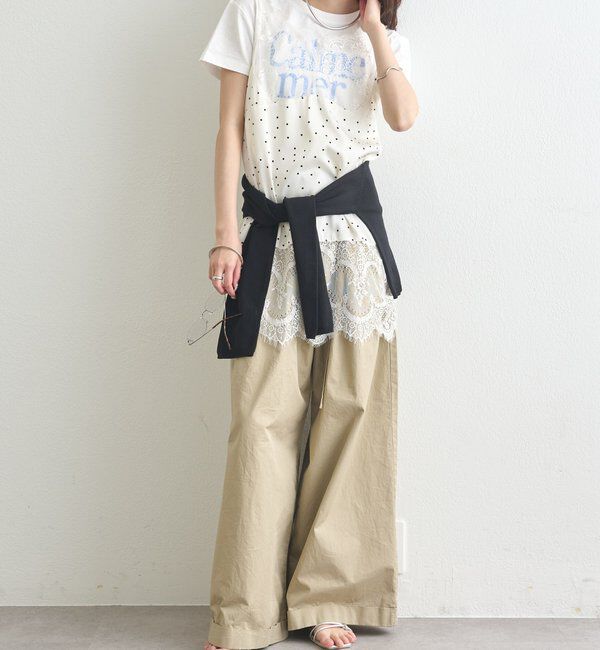  「レースサテンキャミソール」|シャツ・ブラウス|