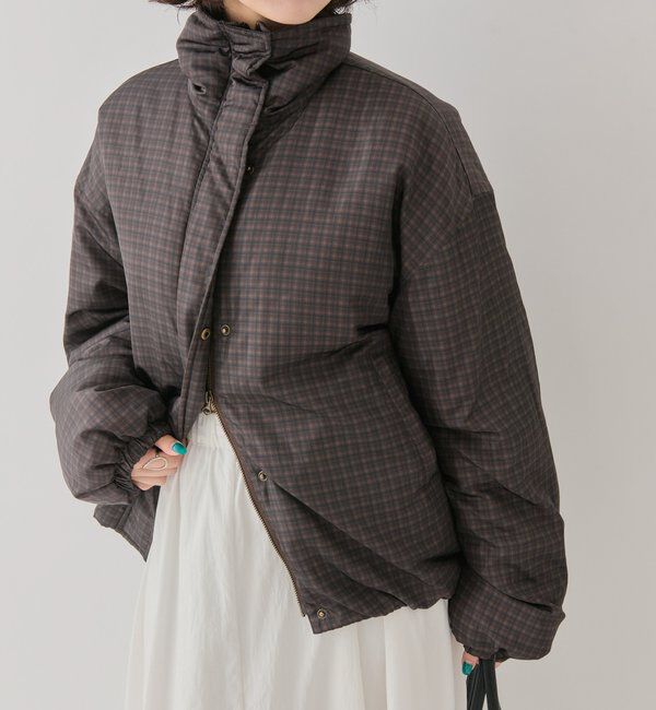  「中綿チェックダウン」|ダウン|