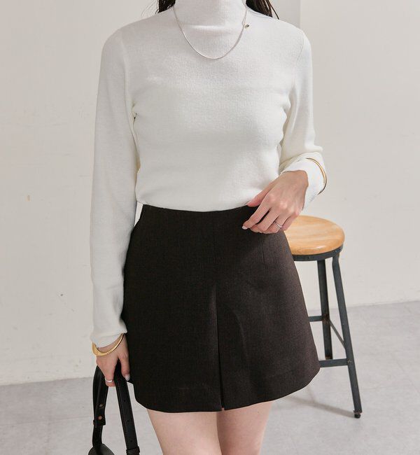  「プレート付きハイネックニット」|ニット・セーター|