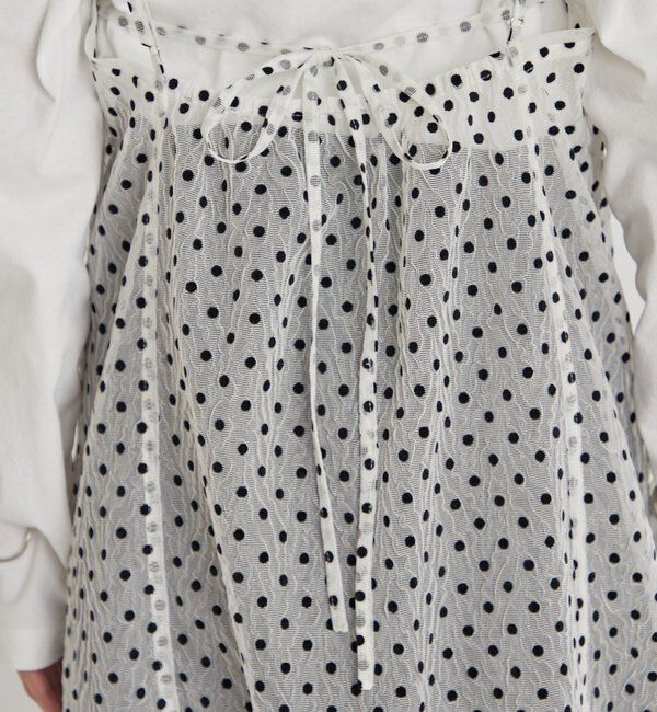  「ドットチュールキャミチュニック」|キャミソール|