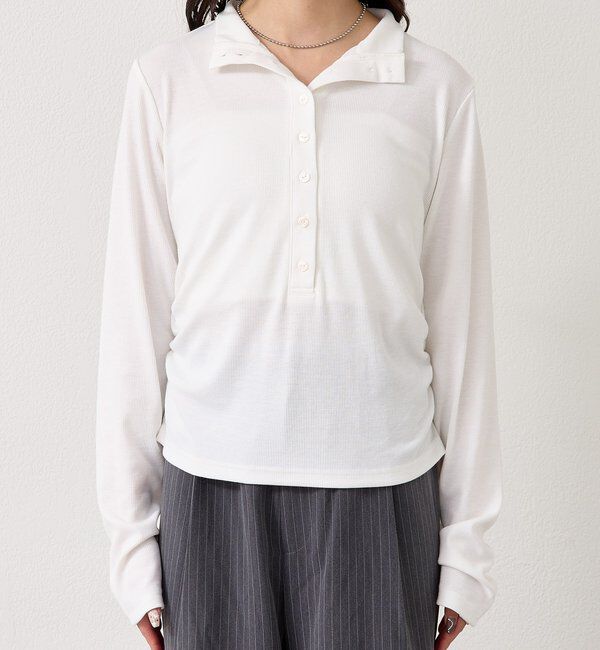  「リブヘンリーネックプルオーバー」|Tシャツ・カットソー|