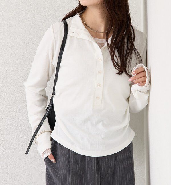  「リブヘンリーネックプルオーバー」|Tシャツ・カットソー|