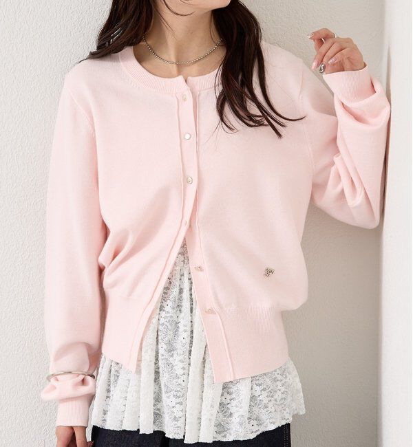  「チャーム付きデイリーカーディガン」|カーディガン|