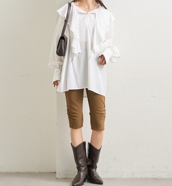  「裾ギャザーバイカーパンツ」|その他|