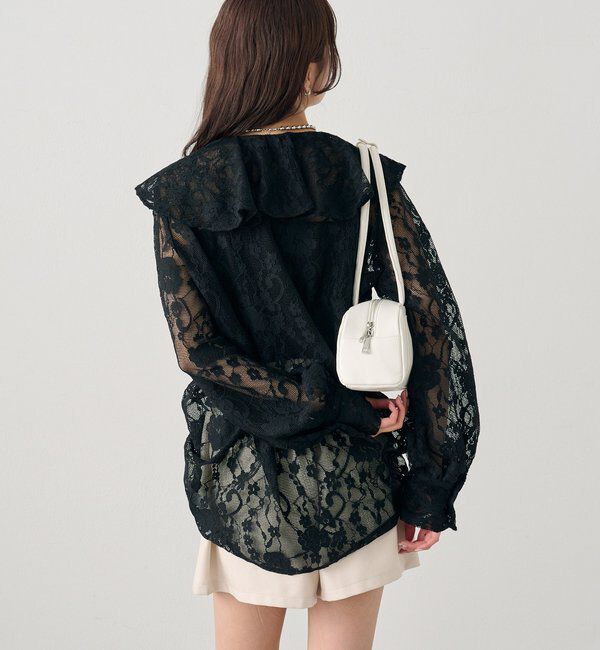  「ラッフルカラーブラウス」|シャツ・ブラウス|