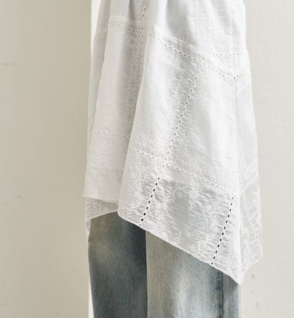  「エンブロイダリー ヘムスカート」|スカート|