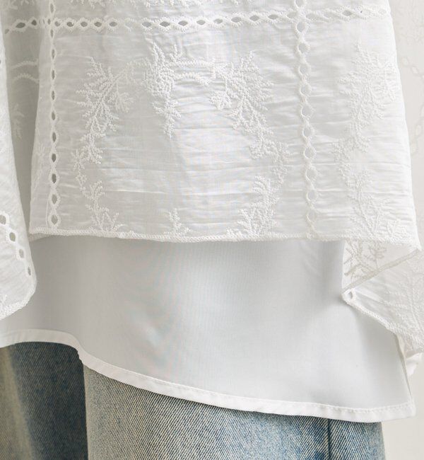  「エンブロイダリー ヘムスカート」|スカート|