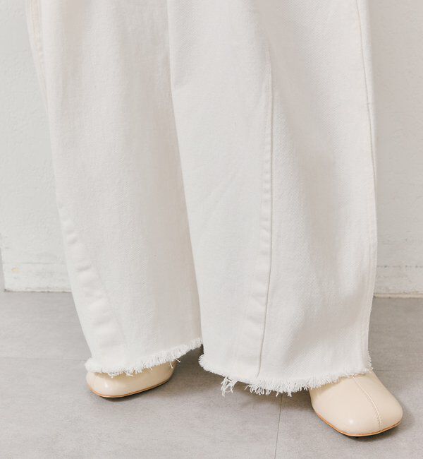  「クラッシュカーブパンツ」|デニム|