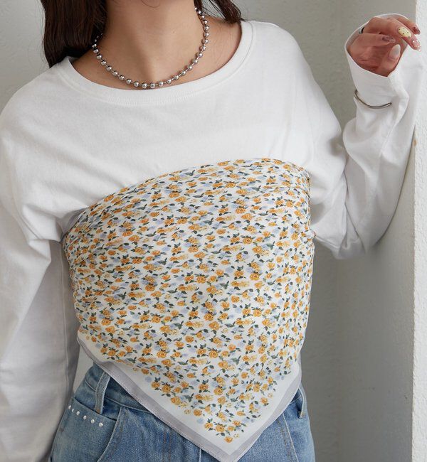  「小花柄スカーフ」|バンダナ・スカーフ|