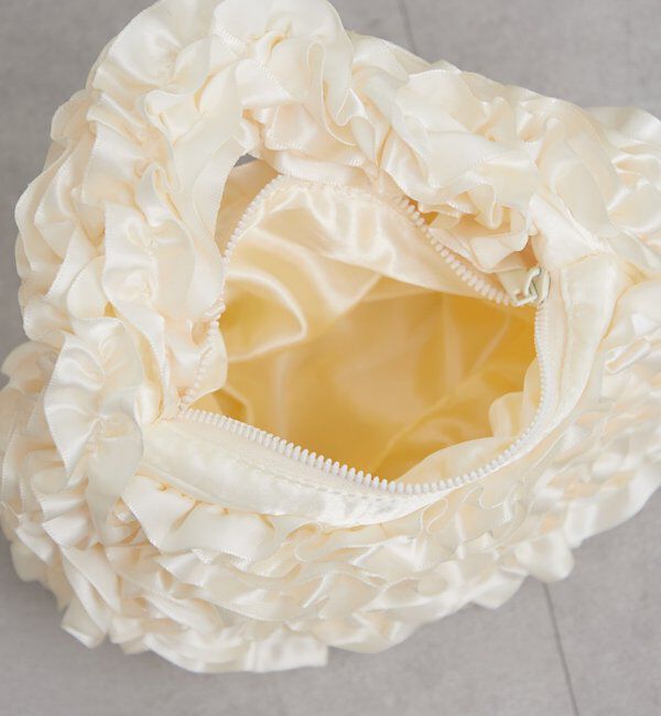  「サテンフリルハンドBAG」|トートバッグ|