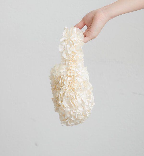  「サテンフリルハンドBAG」|トートバッグ|