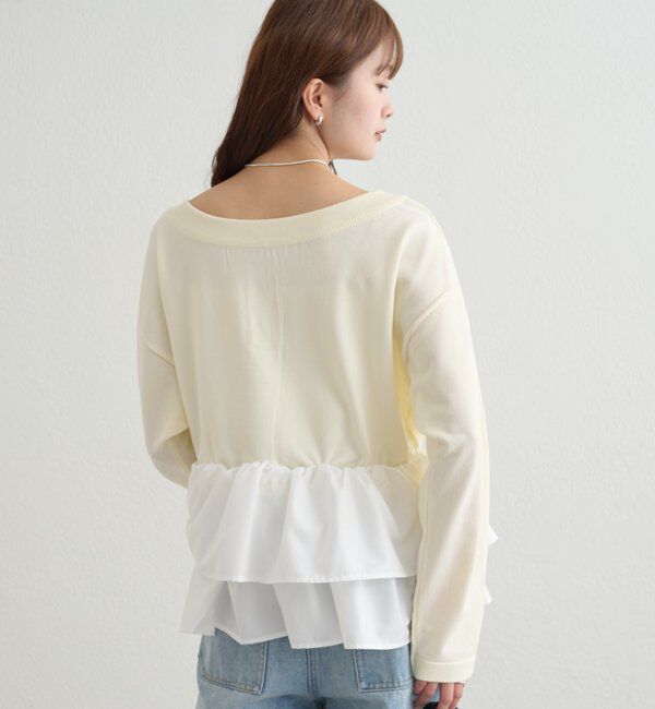  「ペプラムヘンリーニット」|ニット・セーター|