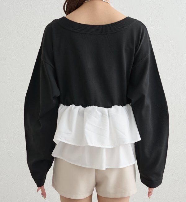  「ペプラムヘンリーニット」|ニット・セーター|