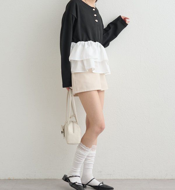  「ペプラムヘンリーニット」|ニット・セーター|