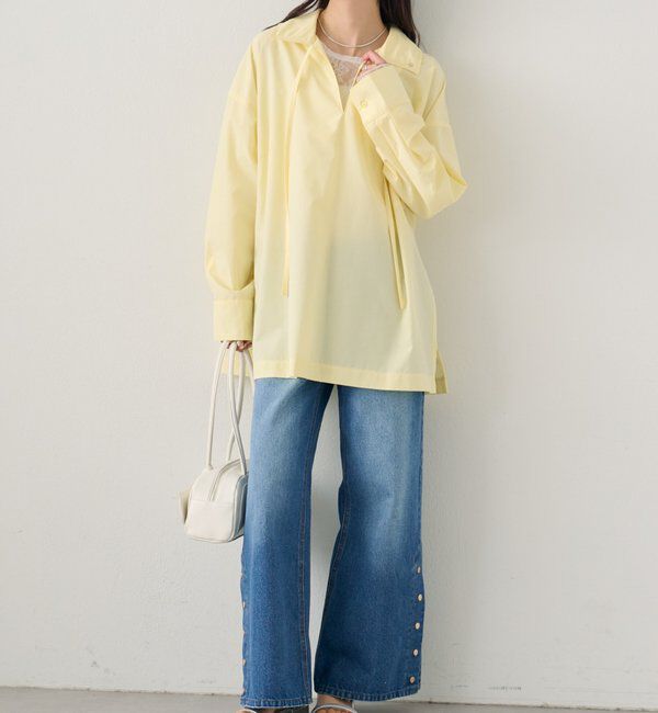  「襟付きスキッパーシャツ」|シャツ・ブラウス|