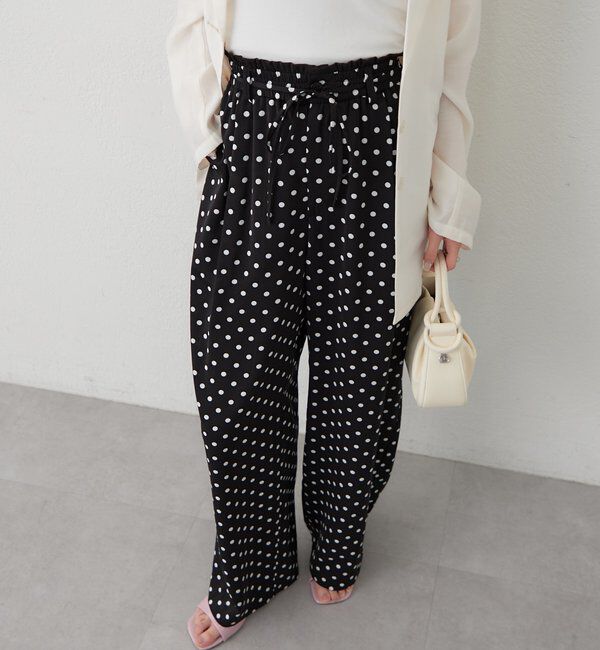  「ドットWベルトパンツ」|チノ|