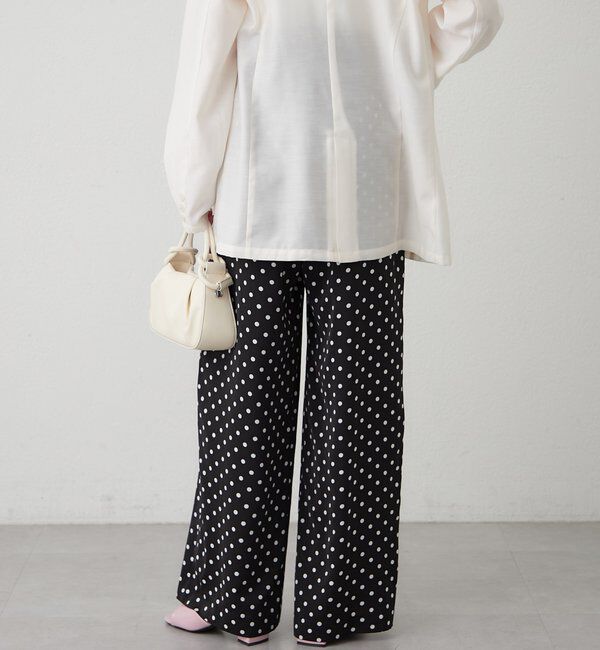  「ドットWベルトパンツ」|チノ|